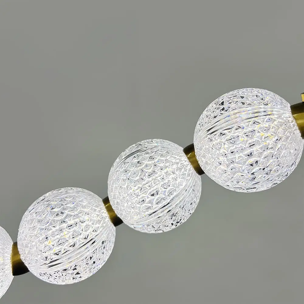 Светодиодный светильник PEARLIES с прозрачными рельефными шариками | Line F | Ст. MJ345-1000L AB - фото 3