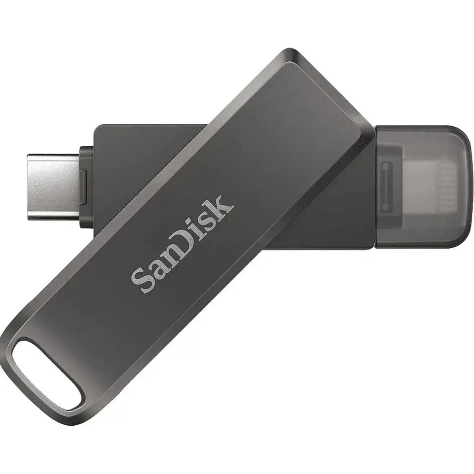 USB флеш-накопичувач SanDisk iXpand Luxe 64GB Lightning + USB-C Black (SDIX70N-064G-GN6NN) [59664] - фото 3