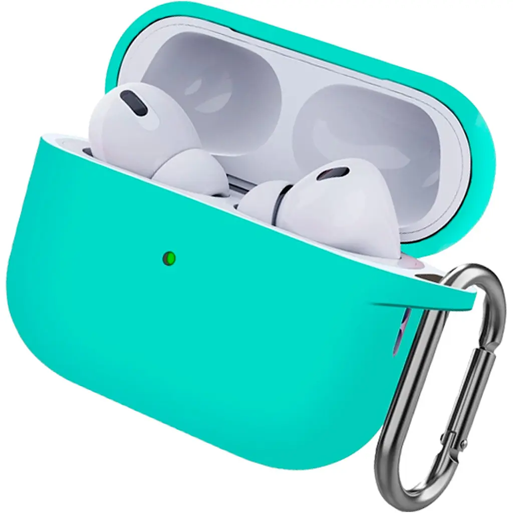 Чехол для наушников ArmorStandart Hang Silicone Case для AirPods Pro 2 Mint Green [ARM68589] [105595] - фото 2