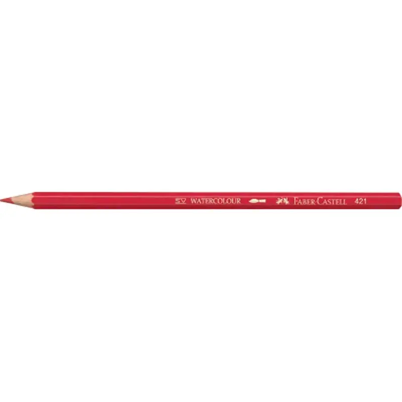 Олівці кольорові Faber-Castell акварельні , 12 кольорів + пензлик (114413) (1407) - фото 4