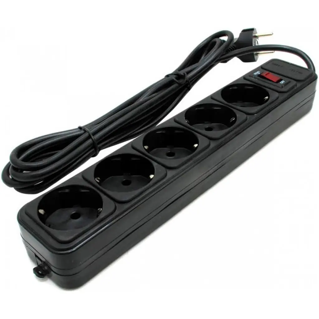 Мережевий фільтр Gembird SPG5-G-6B Black [128825] - фото 2