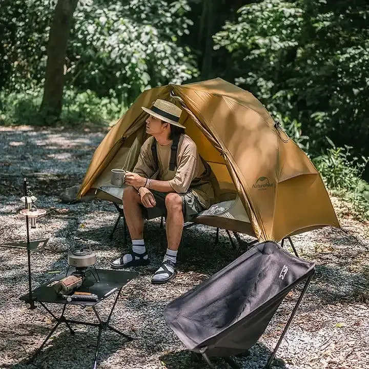 Палатка Naturehike NH22ZP020 одноместная коричневая - фото 6