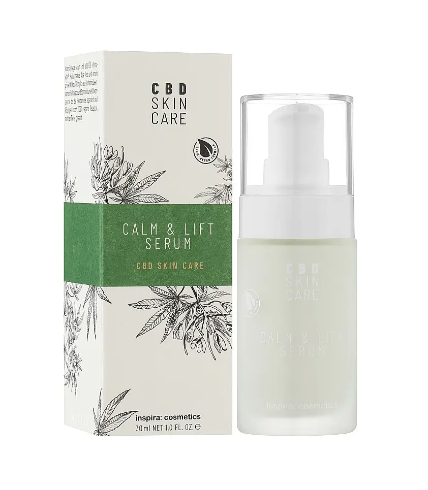 Сыворотка с маслом конопли Успокоение и лифтинг CALM LIFT SERUM CBD Skin Care Inspira 30 мл - фото 2