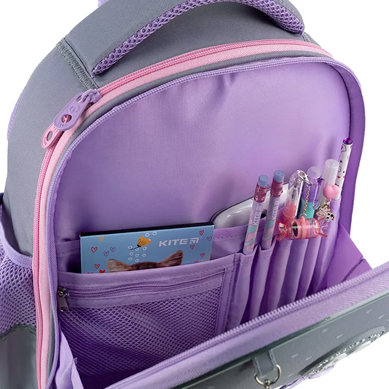 Рюкзак GoPack Education 165S Cute Cat Черно-серый (GO26-165S-3) - фото 10