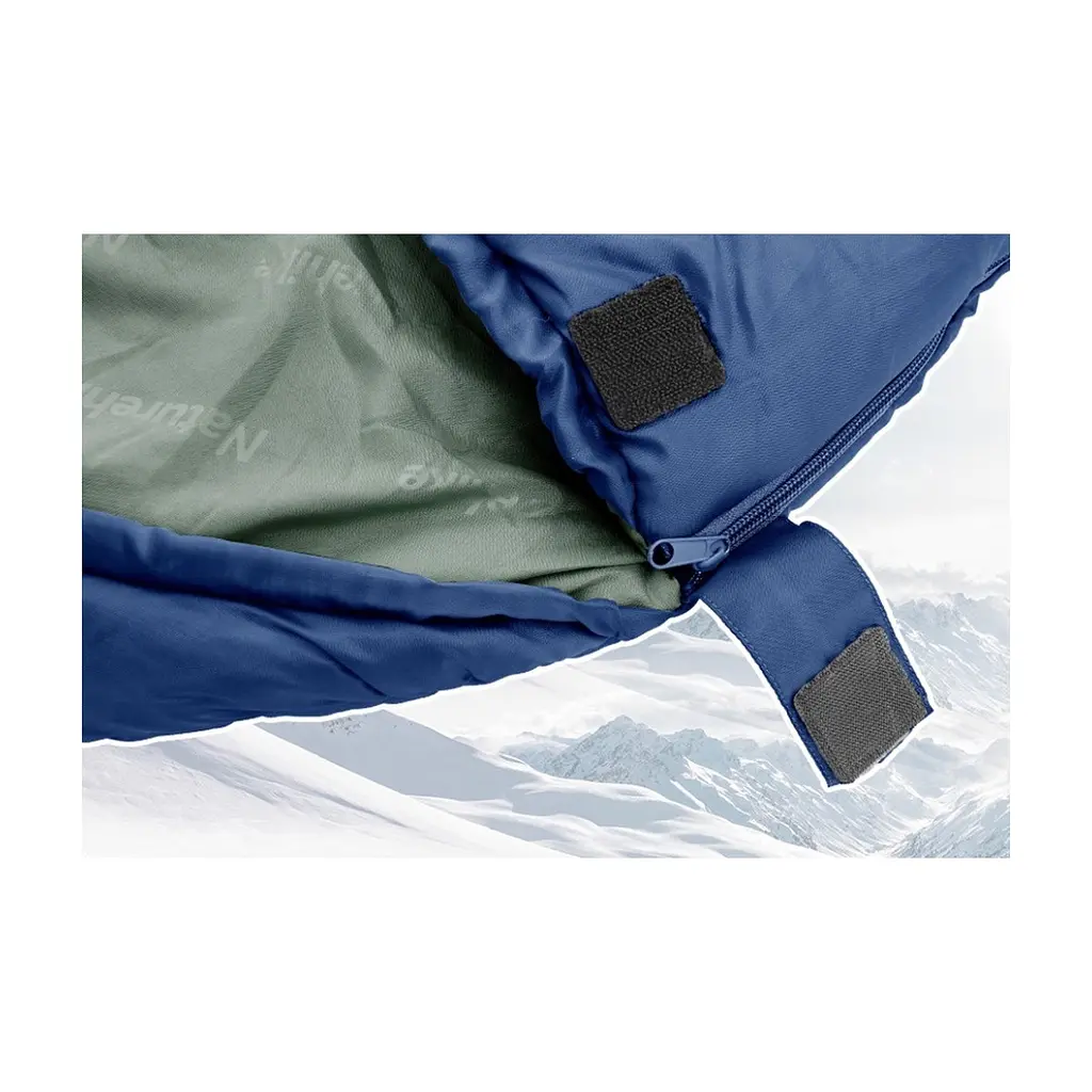 Спальний мішок Naturehike з капюшоном MJ600 CNK2300SD014, темно-блакитний (6976507663977) - фото 6