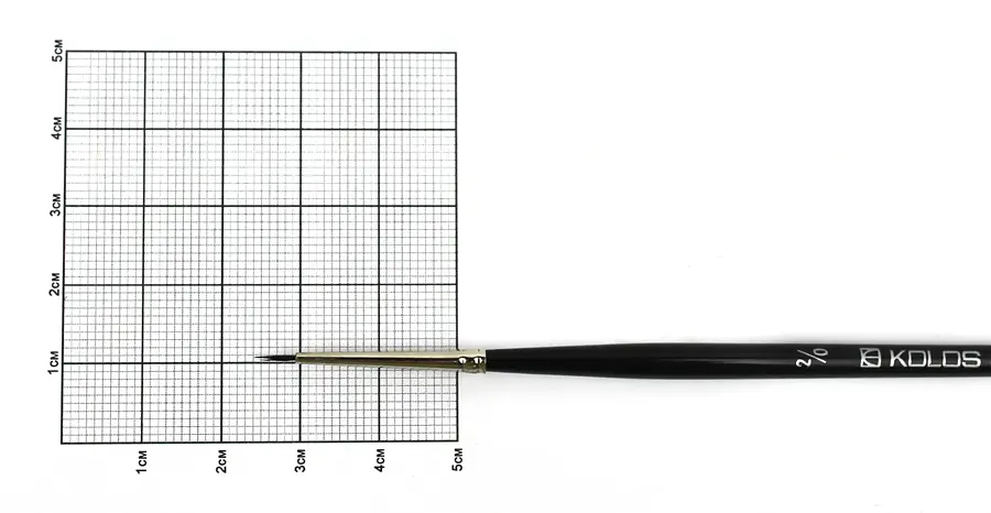 Пензель білка кругла Classic 3049R №00 KOLOS (4823064900040) - фото 6