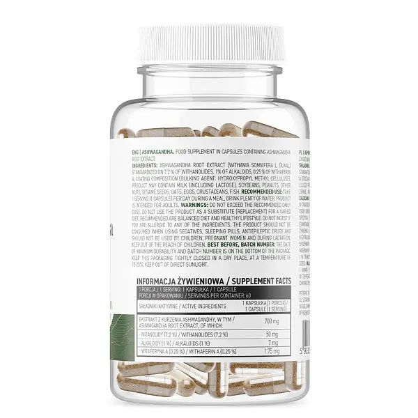 Ашваганда OstroVit Ashwagandha 60 капсул - фото 2