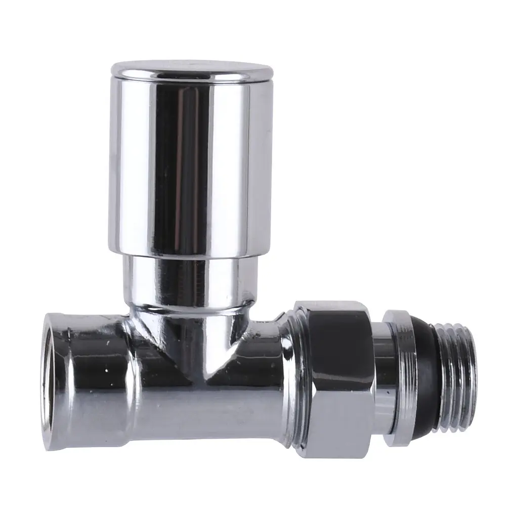 Кран вентильний прямий з американкою Solomon 1/2″ chrom 1875 з ущільнювачем 000015809 - фото 4