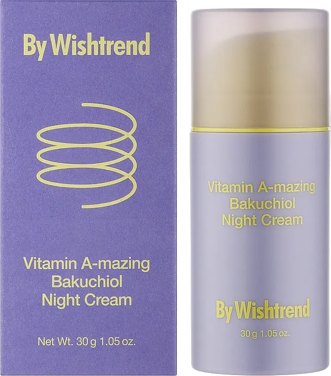 Нічний крем для обличчя з ретинолом і бакучіолом By Wishtrend Vitamin A-mazing Bakuchiol Night Cream 10 мл - фото 2