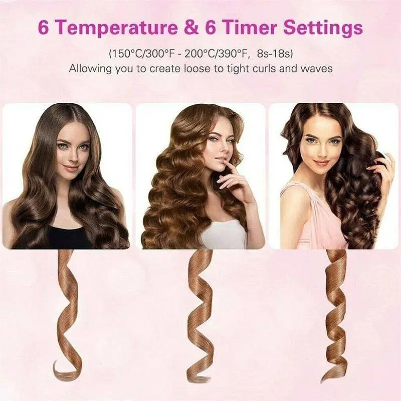 Бездротова плойка для завивки волосся UKC Hair Curler 5200мАч Білий - фото 7