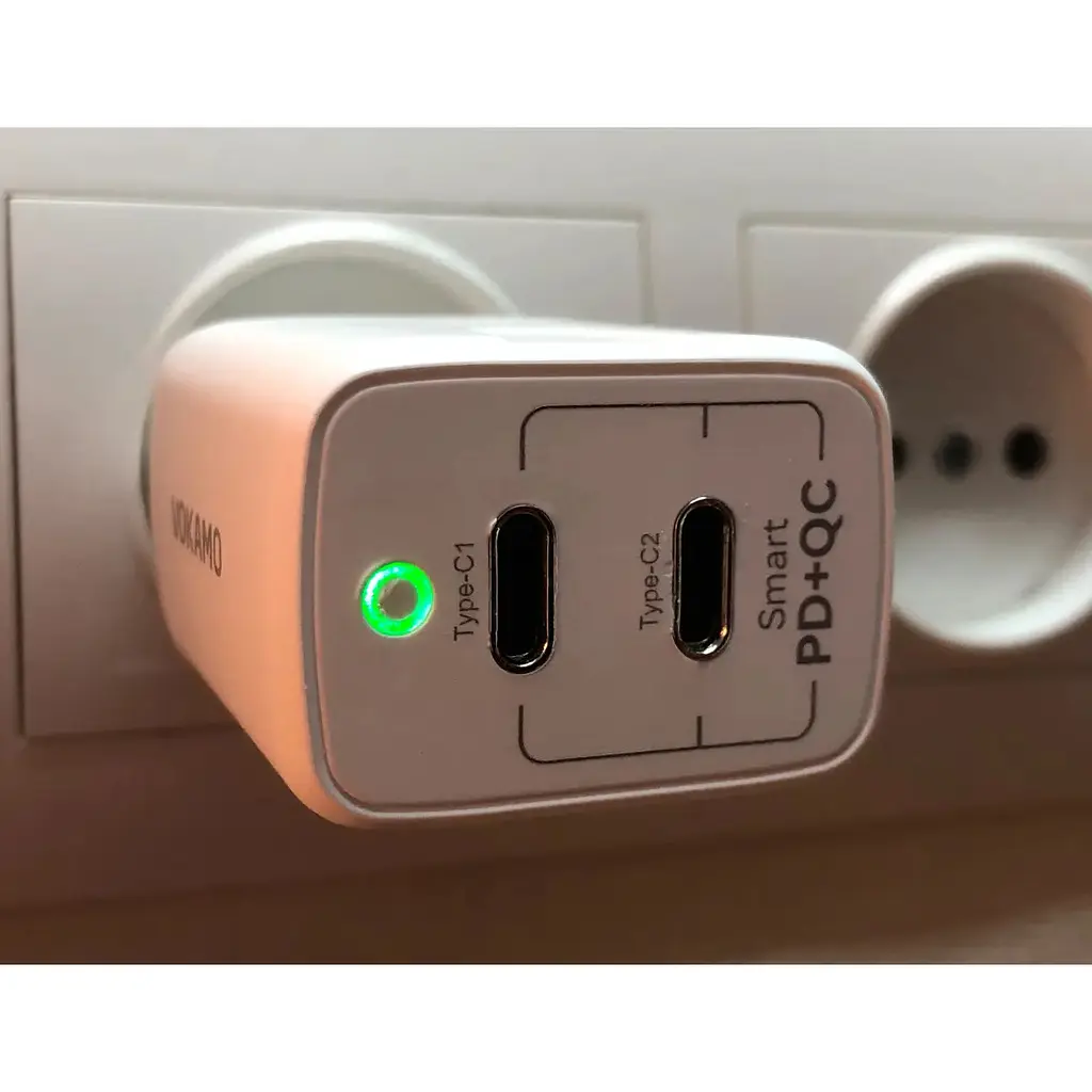Зарядное устройство Vokamo 2хType-C Spow GaN 40W - фото 4