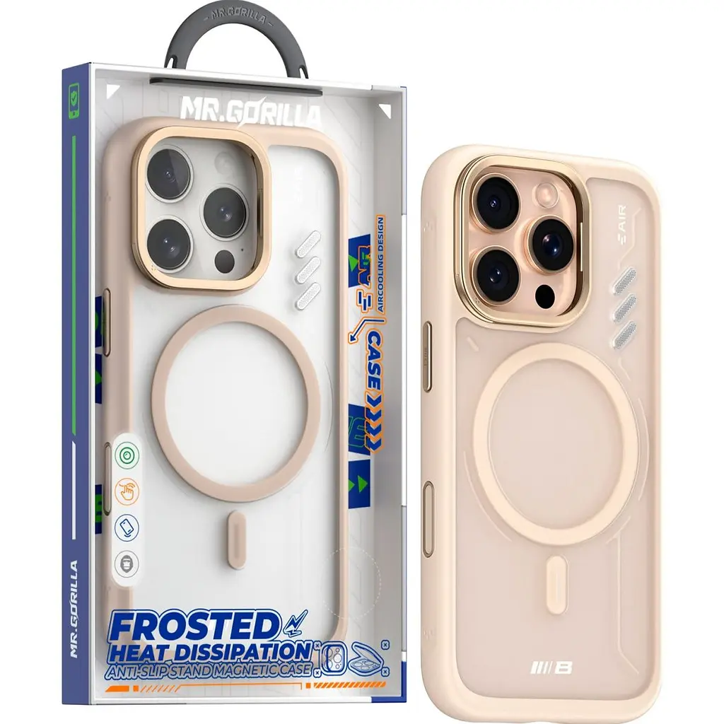 Чехол Blueo Frosted Heat Dissipation with MagSafe для Apple iPhone 16 Pro Gold [132553] - фото 3