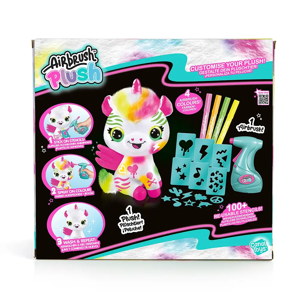 Набір для творчості Canal Toys DIY Airbrush Plush Єдиноріг неон (AIR024) - фото 11