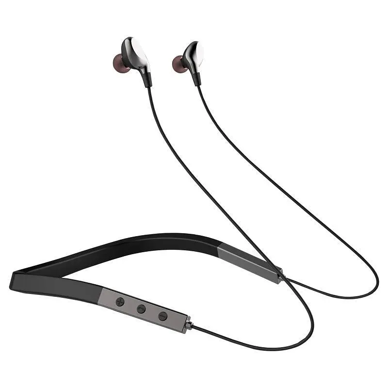 Бездротова гарнітура для спорту Bluetooth навушники Gelius Crossfade GP H-1050 Black/Grey - фото 5