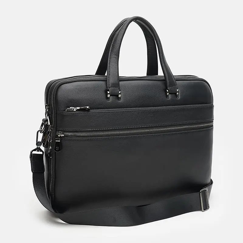 Чоловіча сумка Ricco Grande K17522-3-black 38х28х7 см Чорний - фото 3