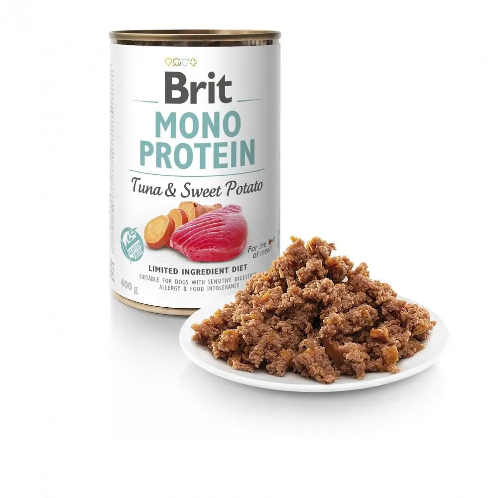 Вологий корм для собак Brit Mono Protein Tuna & Sweet Potato 0.4 кг (тунець і батат) - фото 2