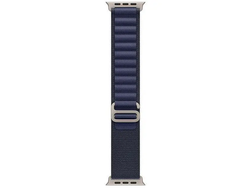 Ремінець Apple Alpine Loop Navy - Natural Titanium Finish для Watch 44/45/46/49mm - Small (MXMX3)