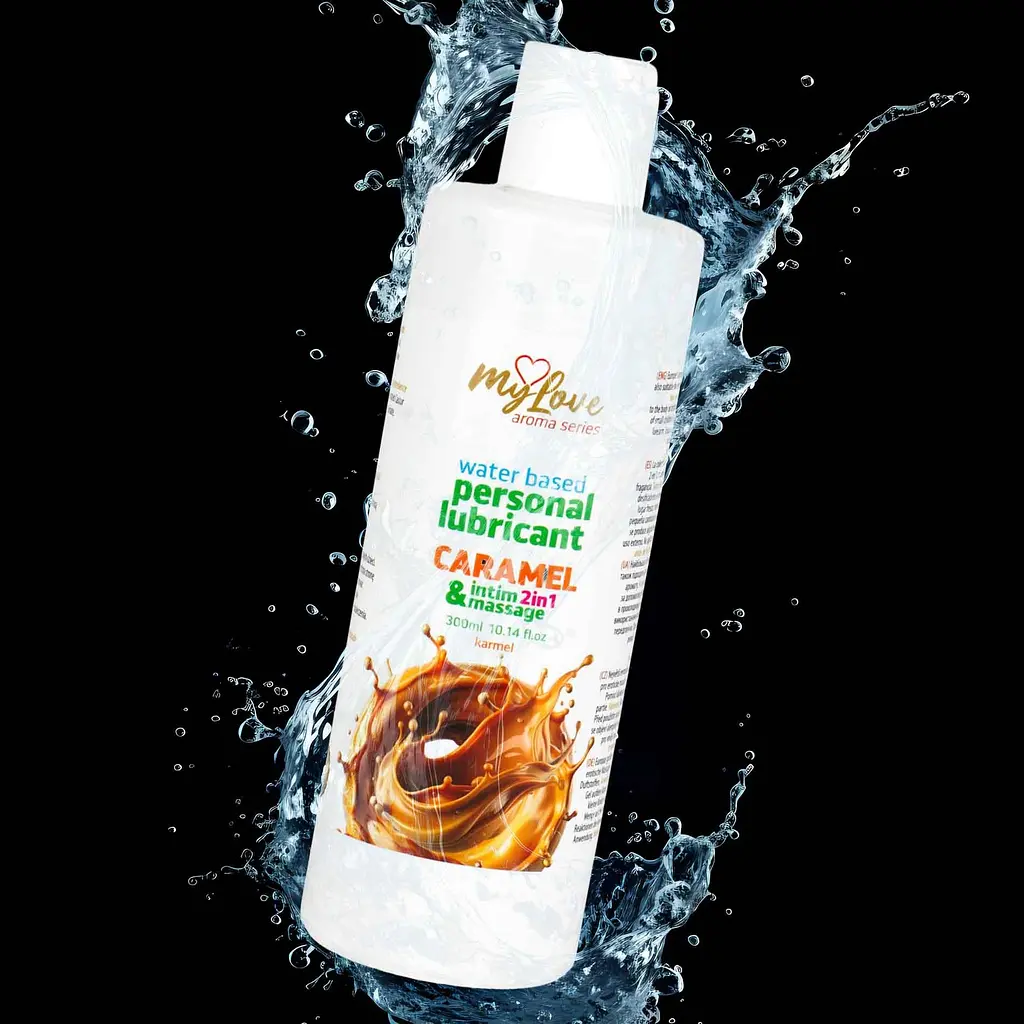 Лубрикант MyLove Aroma Series IntimMassage 2in1 Caramel, 300 мл - фото 3