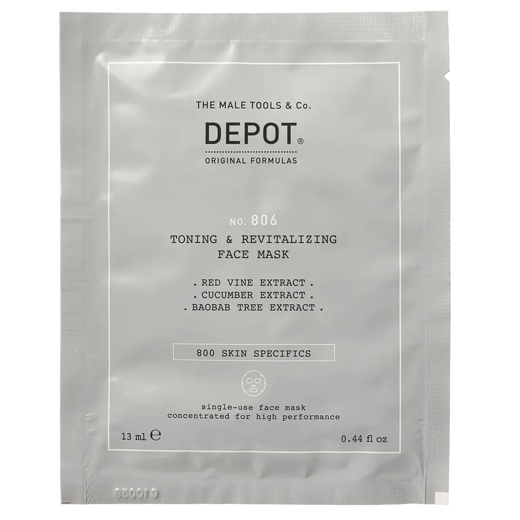 Маска тонізуюча Depot No.806 для обличчя та шиї  (13 мл х 12 шт.) - фото 2