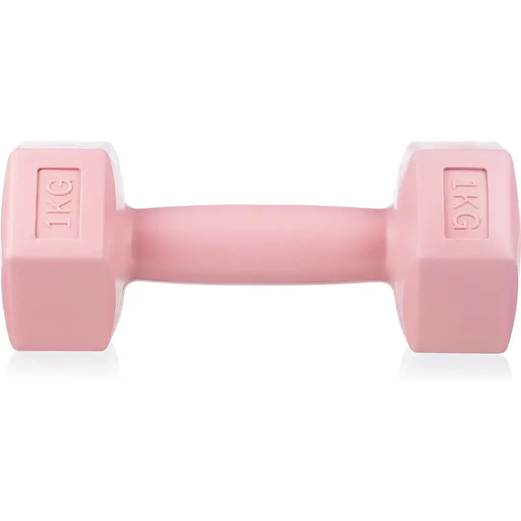 Гантели для фитнеса композитные Gymtek 2х1кг розовый - фото 2