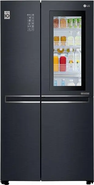 Холодильник SBS LG GC-Q247CBDC 179х74х91см 2 двері холодильне відділення 406 л морозильне відділення 220 л A+ NF Чорний мат. (GC-Q247CBDC) - фото 3
