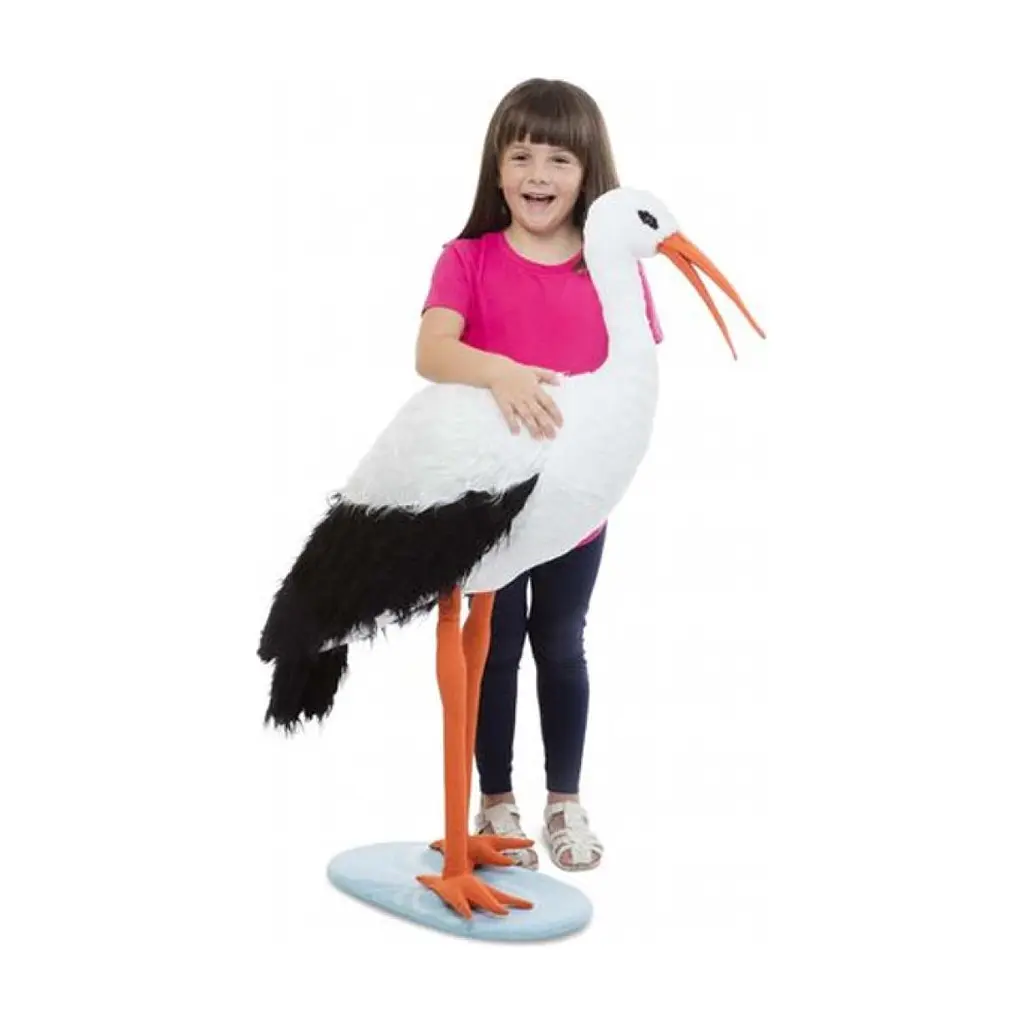 М'яка іграшка Melissa&Doug Гігантський плюшевий лелека, 115 см (MD30407) - фото 2