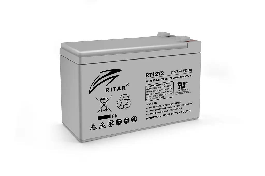 Акумуляторна батарея Ritar RT1272 AGM 12V 7.2Ah Gray Case