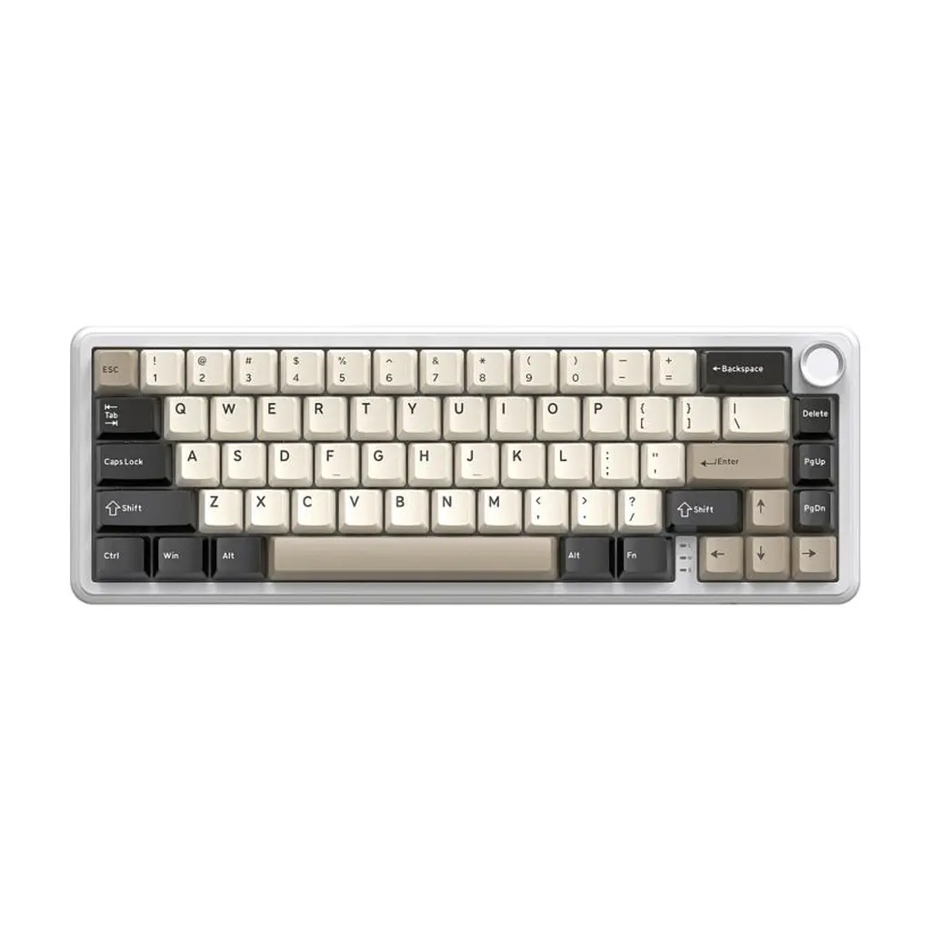 Клавіатура Attack Shark X66 RGB Wireless/Bluetooth/USB UA White Cheese (X66CW_AS)