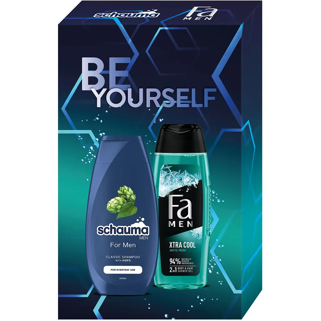 Набір Fa Men & Schauma For men. Be Yourself Шампунь 250 мл + гель для душу 250 мл - фото 2