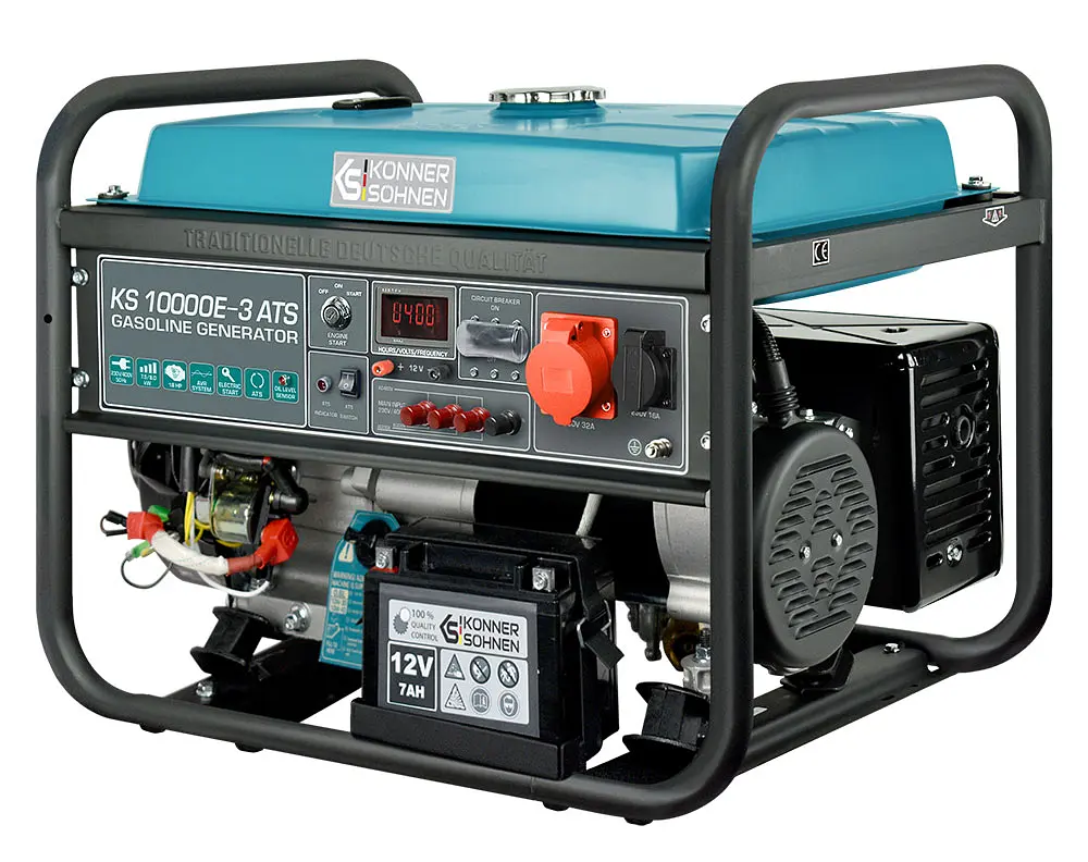 Бензиновый генератор Konner&Sohnen 7.5/8 кВт KS 10000E-3 ATS - фото 3