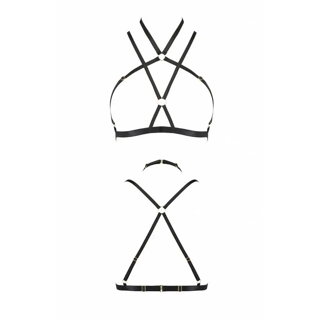 Портупея-стрепи Passion Exclusive KELIS BRA L/XL, black - фото 5