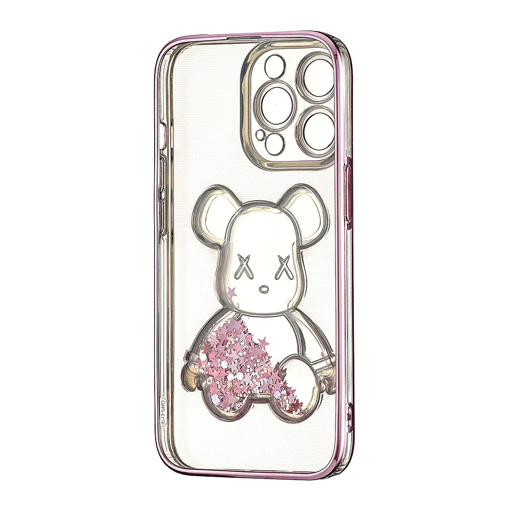 Чохол Shining Bear Case iPhone 13 Pro Pink - фото 3