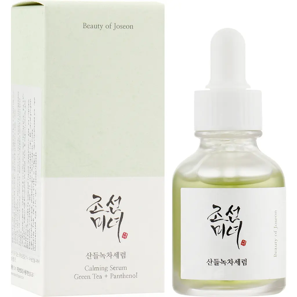 Заспокійлива сироватка із зеленим чаєм та пантенолом Beauty of Joseon Calming serum Green tea + Panthenol 30 мл - фото 1