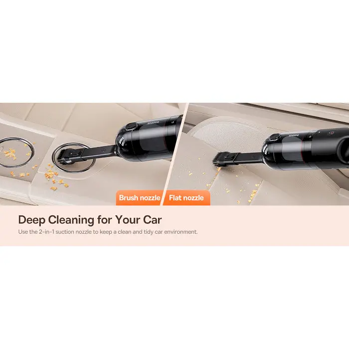 Автомобильный пылесос Baseus AP01 Handy Vacuum Cleaner (5000pa) Black (C30450100111-00) - фото 14