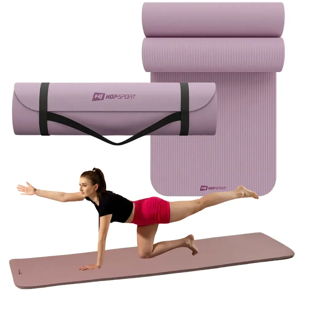 Килимок для йоги Hop-Sport HS-NB010GM NBR 1 см лавандовий - фото 7