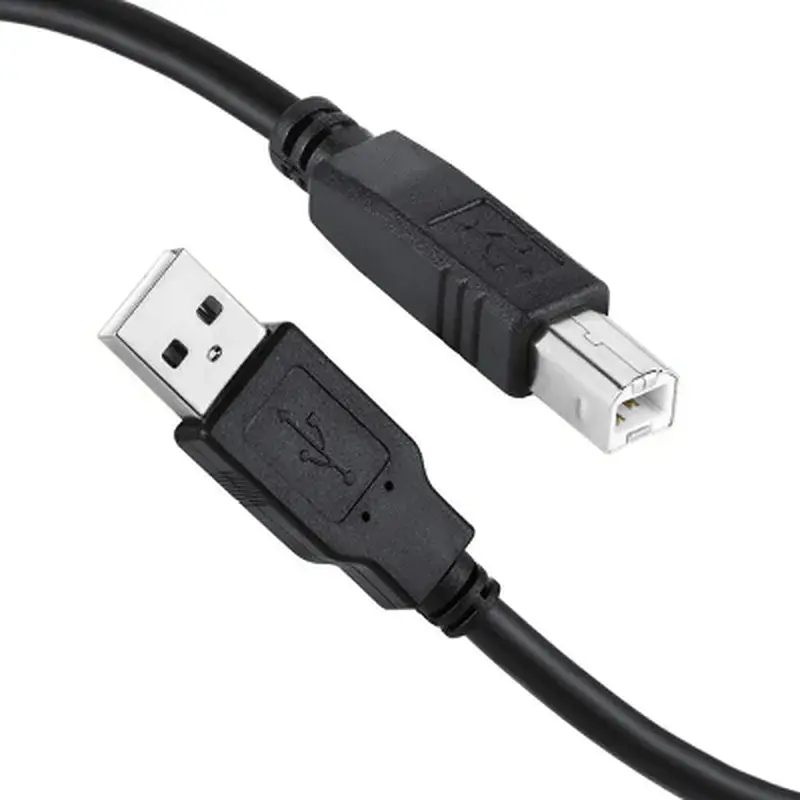 Кабель для принтера USB 2.0 AM/BM 2.0m black ColorWay (CW-CBUB072-BK) - фото 2