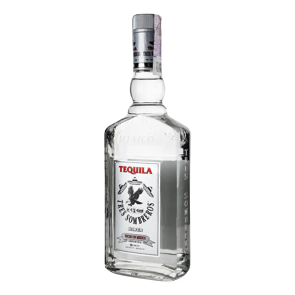 Упаковка текіли Tres Sombreros Silver 38% 4.2 л (0.7 л х 6 шт.) - фото 3