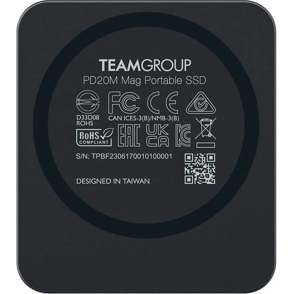 Зовнішній SSD накопичувач Team PD20M Mag 1TB Titanium Gray [TPSEG2001T0C108] [128383] - фото 4