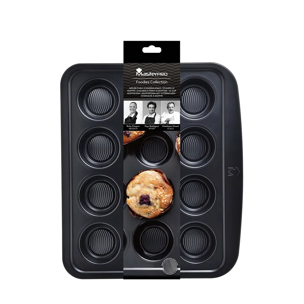 Форма для випікання мафінів MasterPro Foodies collection, на 12 маффінів (BGMP-7342) - фото 6