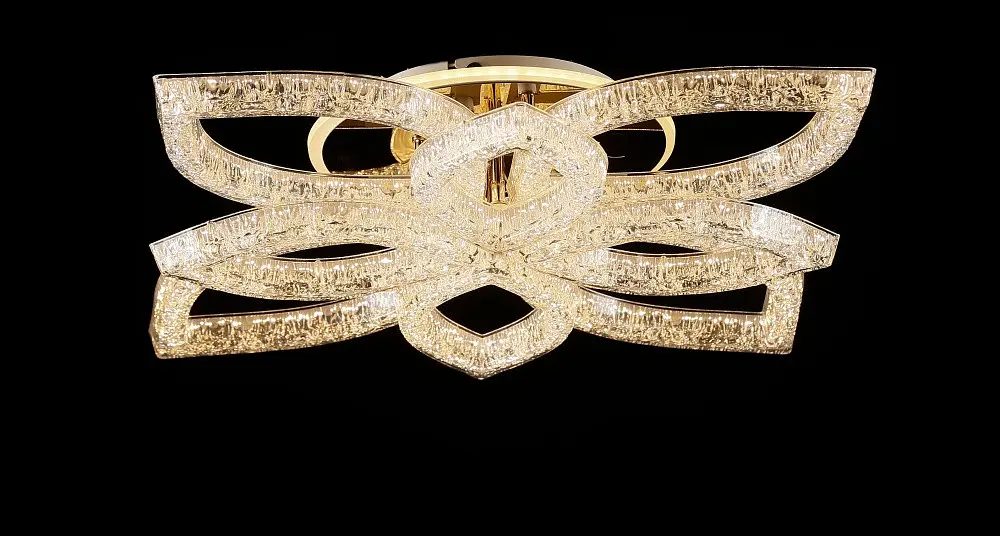 Світлодіодна люстра Splendid Ray LD/4S+4B LED (GD), золото, білий, 100 Вт, від 15-23 м² - фото 3