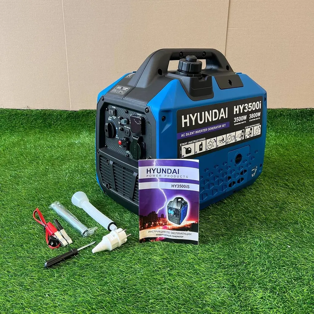 Інверторний бензиновий генератор HYUNDAI HY3500i (3,5–3,8 кВт) з дисплеєм, USB та Type-C - фото 3