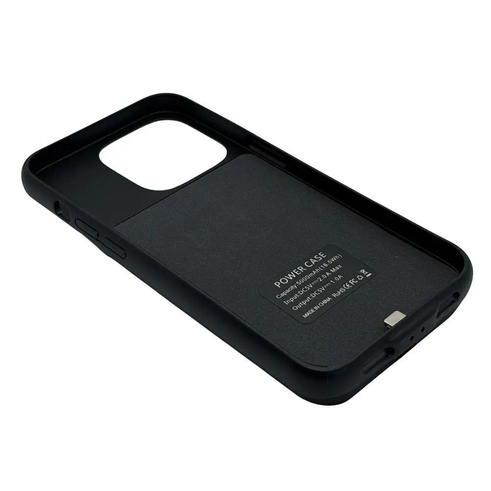 Чохол-акумулятор XON PowerCase для iPhone 14 Pro 5000 mAh Чорний (PCBS1114350B 4746) - фото 5