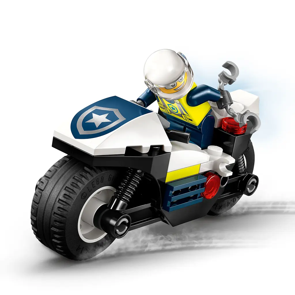 Конструктор LEGO City Преследование на полицейском мотоцикле 65 деталей (60455) - фото 10