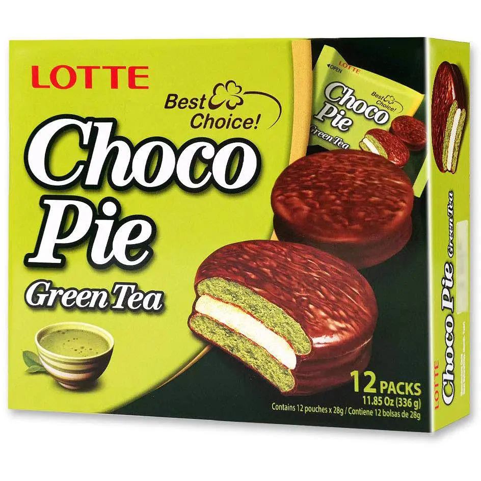 Тістечко шоколадне Choco Pie Зелений чай 336г