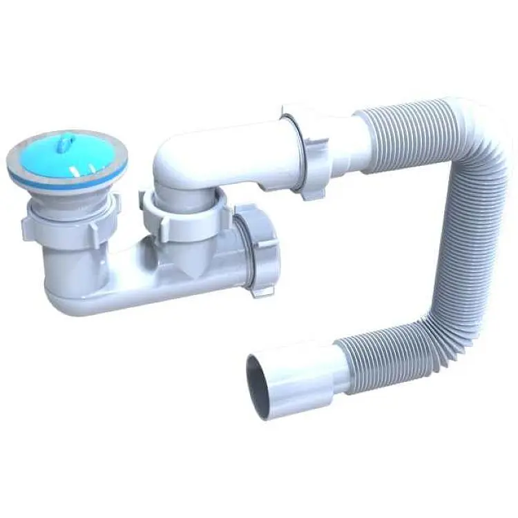 Сифон SANTEHPLAST «CRIS» для душових піддонів 1½"x60 h-65,D64 GD-8