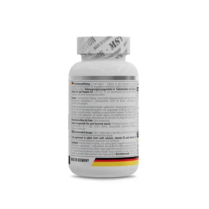 Вітаміни та мінерали MST Nutrition Calcium Citrate + Vitamin D3 + K2 MK7, 60 таблеток - фото 3