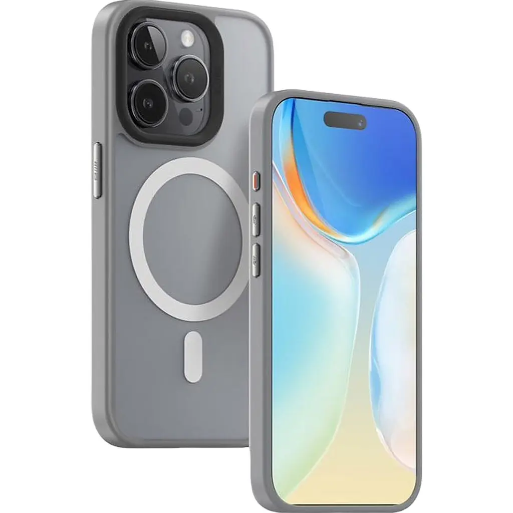 Чохол Blueo Frosted Anti-Drop with MagSafe для Apple iPhone 15 Pro Grey (BK5934-I15PGR) [102959] - фото 2