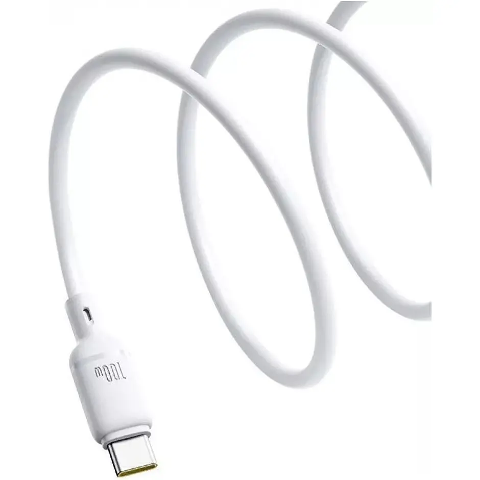 Кабель Baseus Silky Series USB-A to USB-C 100W 1m White (P10377703213-00) [155535] - фото 3