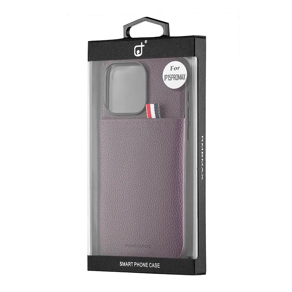 Чохол Jinduka Leather Pocket iPhone 15 Pro Max Purple - фото 2