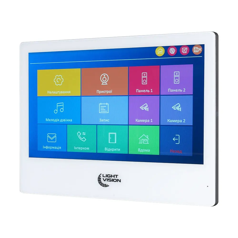 Відеодомофон 10" WiFi Tuya Light Vision SINGAPORE (AI) FHD White (82-00238) - фото 2